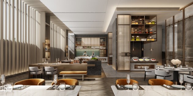 FHD酒店设计新作丨宿迁希尔顿花园酒店,苏式园林加持下的当代艺术沙龙馆