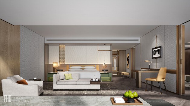 FHD酒店设计新作丨宿迁希尔顿花园酒店,苏式园林加持下的当代艺术沙龙馆